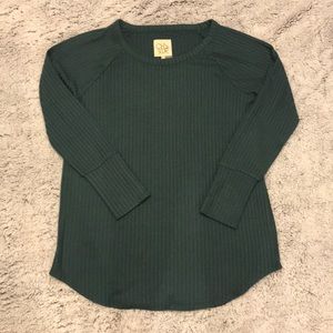 NWOT Chaser waffle knit thermal top sz XL
